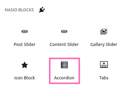 accordeon block
