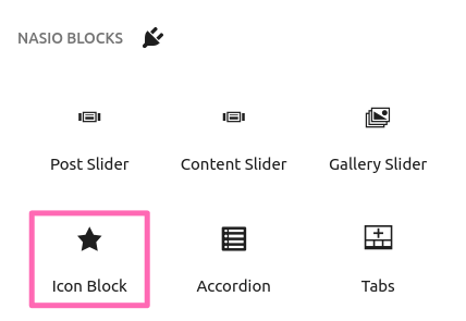 icon block