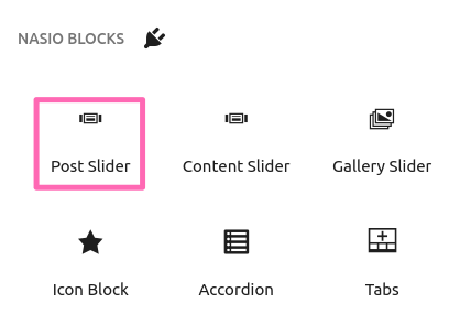 post slider block